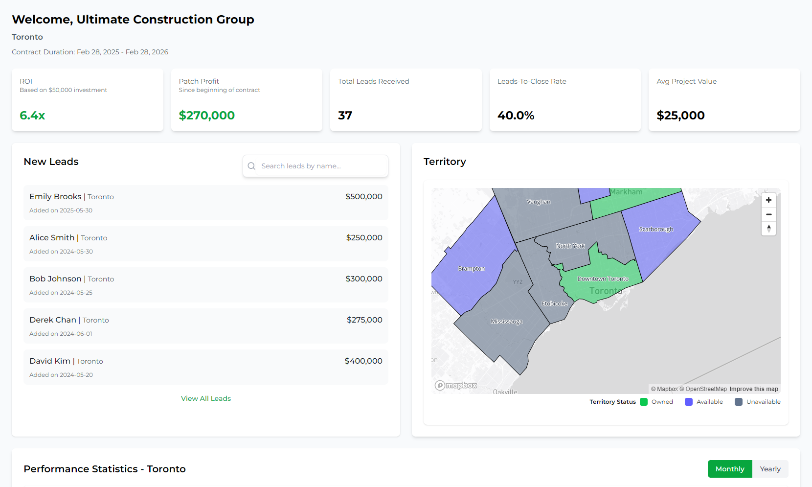 Maison vendor dashboard